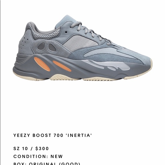 Size 10 Yeezy Boost 700 Inertia, brand new in box. - Picture 2 of 4